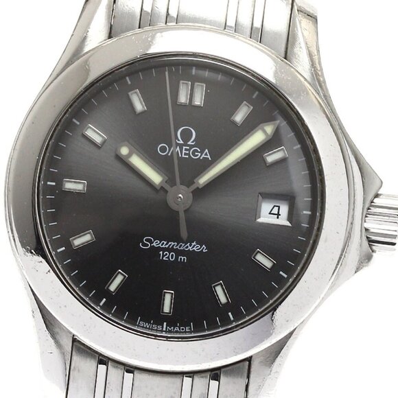 OMEGA Seamaster120 2581.43 Date gray Dial Quartz Ladies Watch - Picture 6 of 12